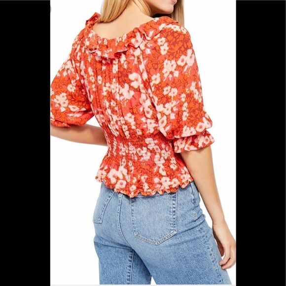 NWT Free People Floral Top - Picture 2 of 6